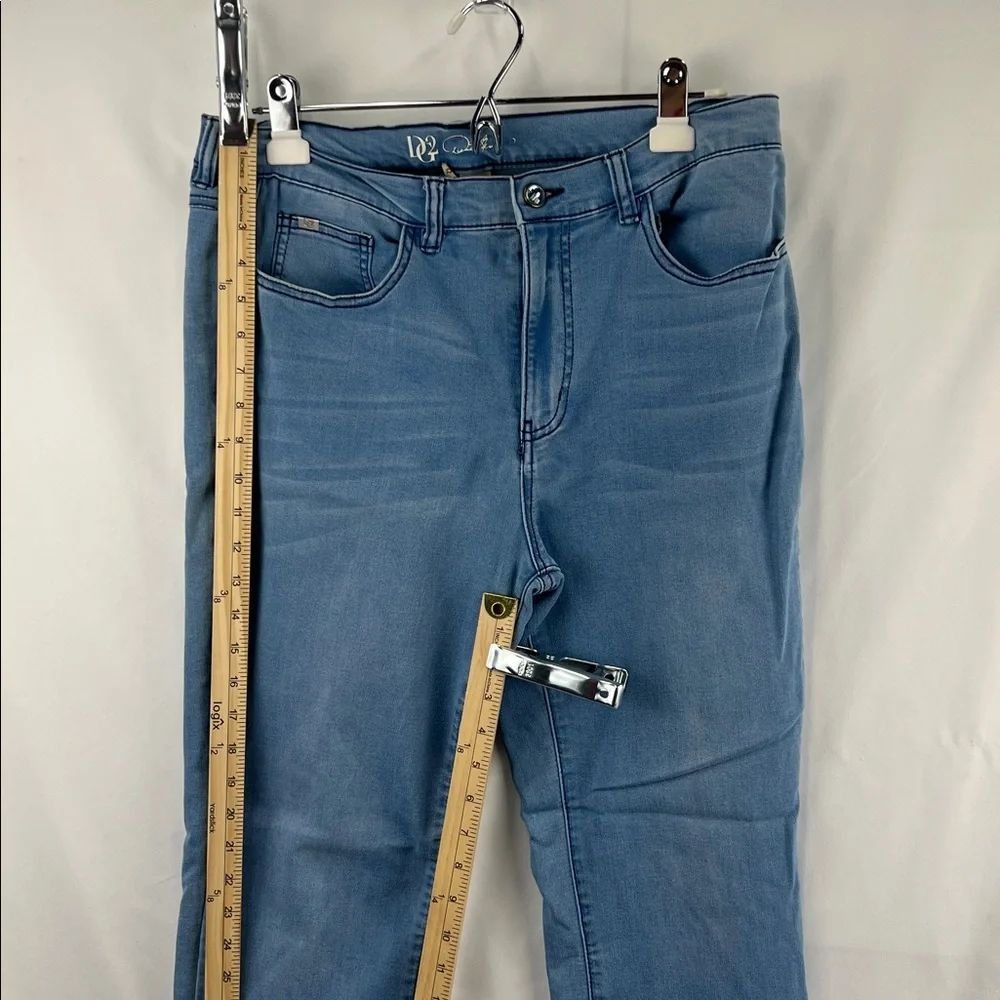DG2 - Women’s Jeans - Size 12 - Light to Med Blue - Soft - Bedazzled